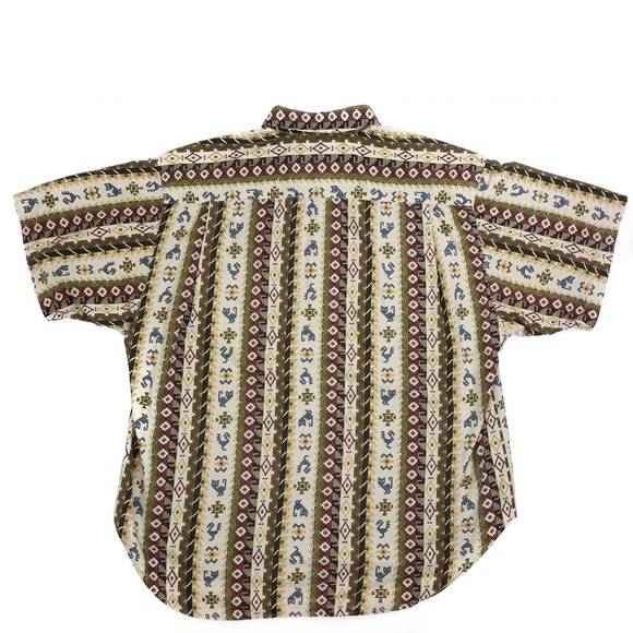 Guess Georges Marciano Button Up Aztec Southwest - Picture 2 of 8